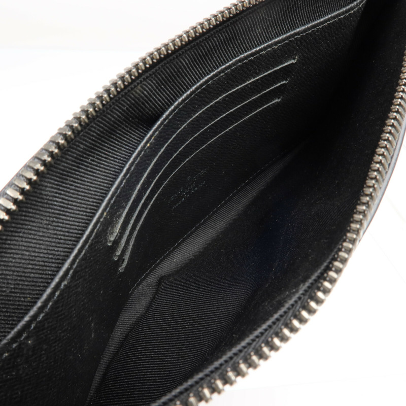 LOUIS VUITTON Monogram Eclipse Pochette Discovery PM銀扣手拿包-11