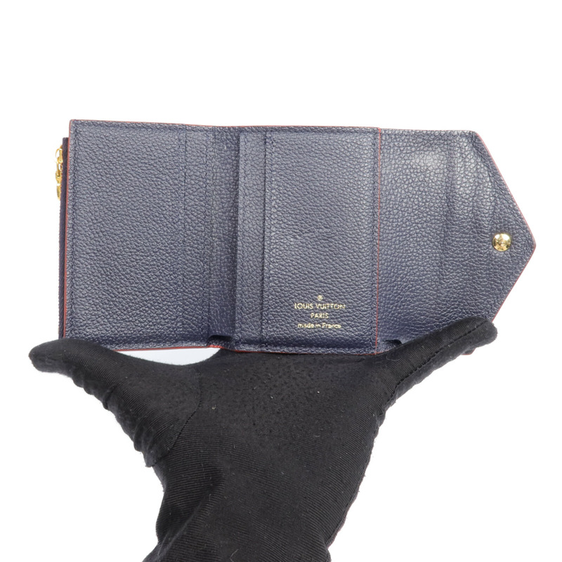 LOUIS VUITTON Monogram Empreinte Portefeuille Zoe金扣錢包-12