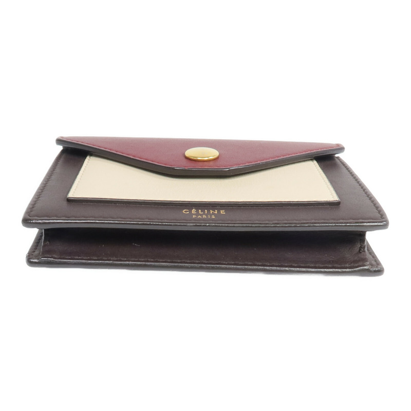 CELINE 牛皮皮革Card Case金扣卡片套-5