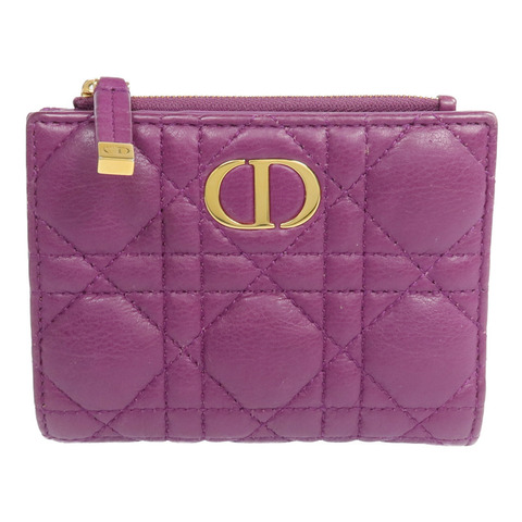 Dior 羊皮皮革Wallet金扣錢包