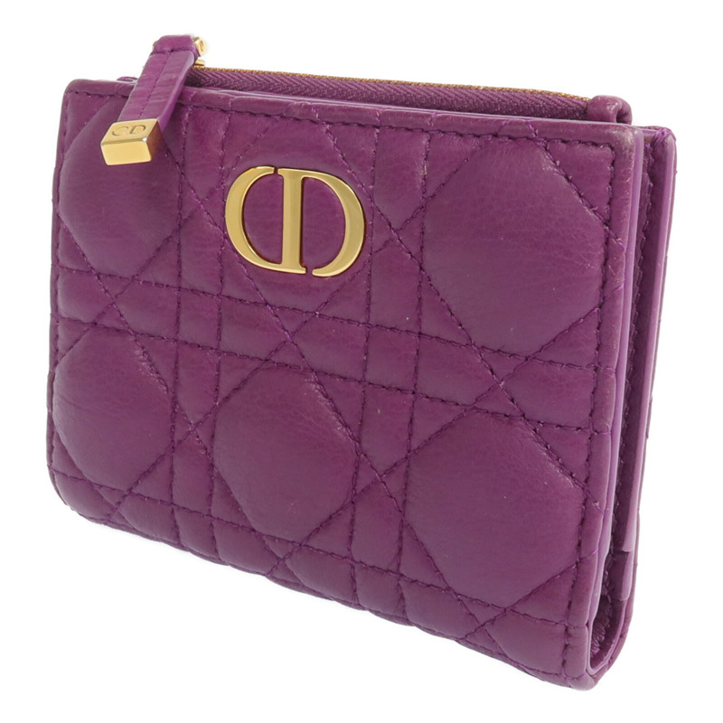 Dior 羊皮皮革Wallet金扣錢包-2