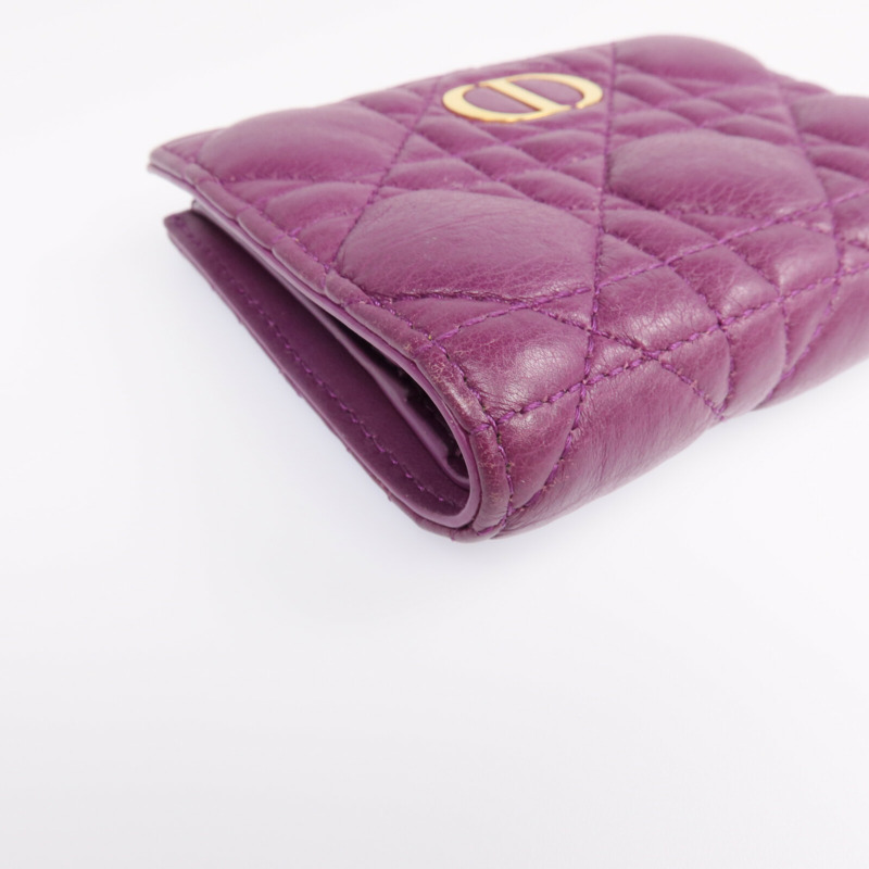 Dior 羊皮皮革Wallet金扣錢包-7