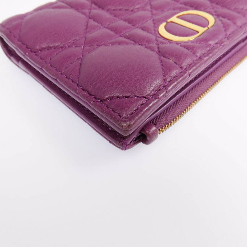 Dior 羊皮皮革Wallet金扣錢包-8