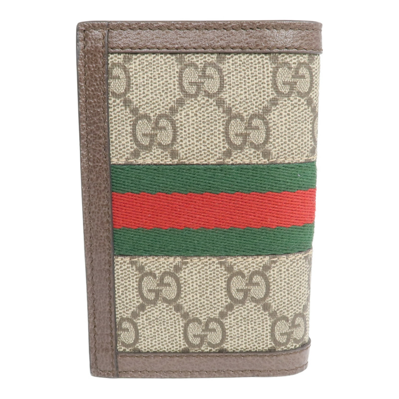 GUCCI 塗層帆布Card Case金扣卡片套-2