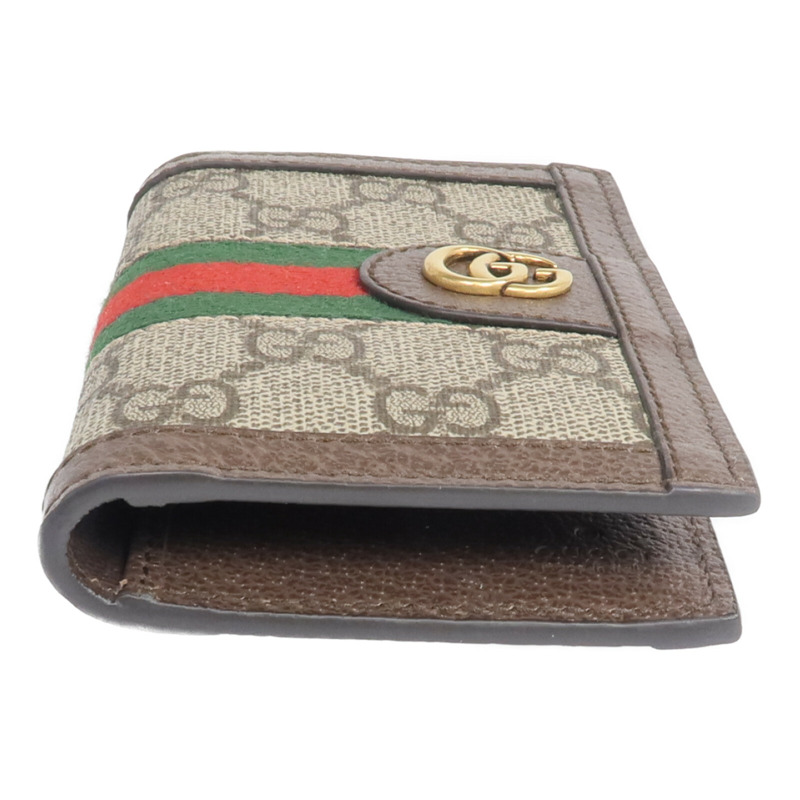 GUCCI 塗層帆布Card Case金扣卡片套-5
