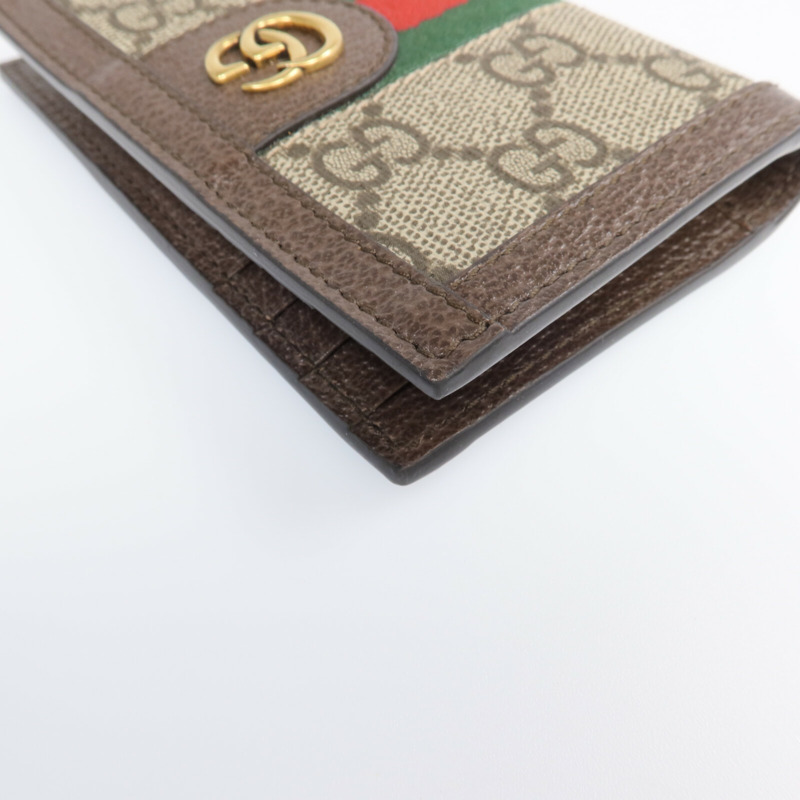 GUCCI 塗層帆布Card Case金扣卡片套-8