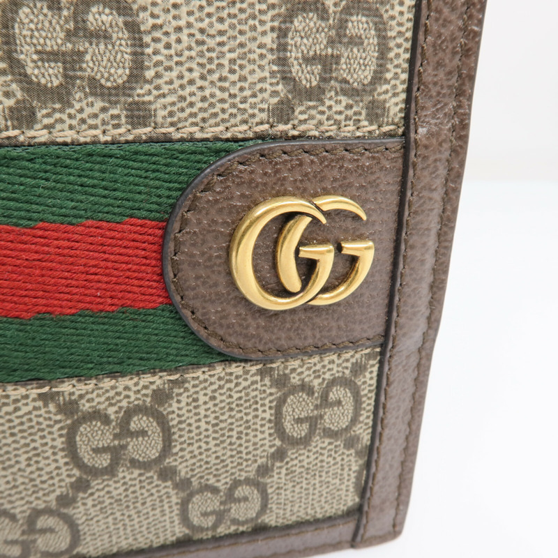 GUCCI 塗層帆布Card Case金扣卡片套-10