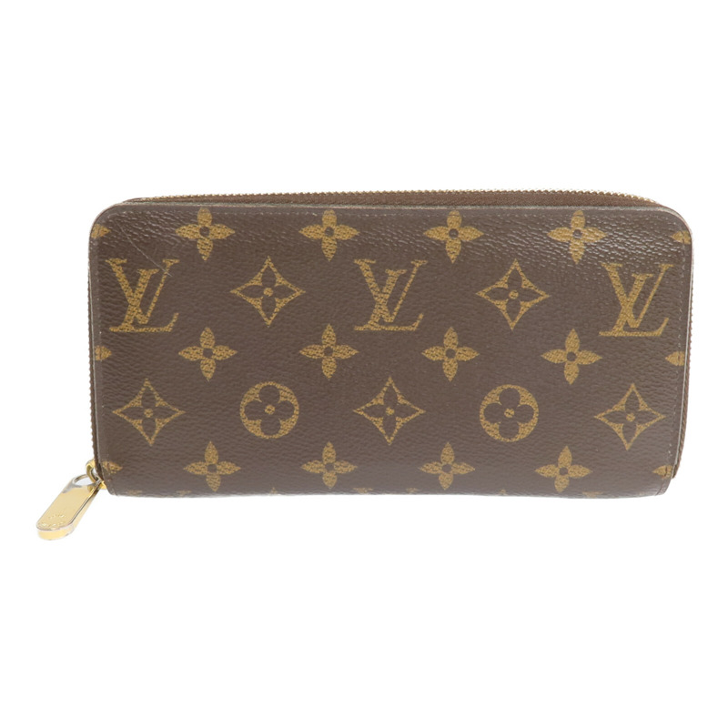 LOUIS VUITTON Monogram Zipper Long Wallet金扣長錢包-0