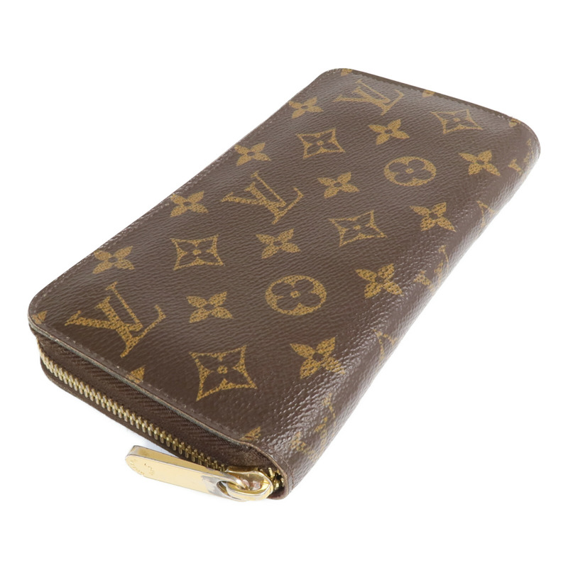 LOUIS VUITTON Monogram Zipper Long Wallet金扣長錢包-3