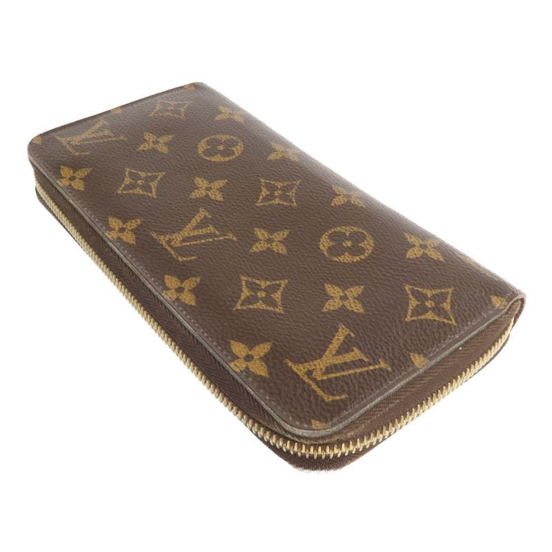LOUIS VUITTON Monogram Zipper Long Wallet金扣長錢包-4
