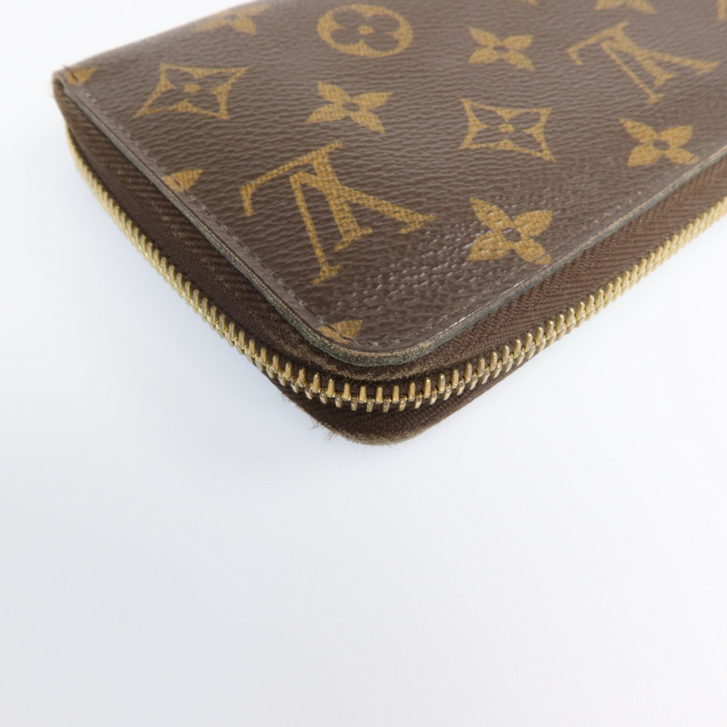 LOUIS VUITTON Monogram Zipper Long Wallet金扣長錢包-8