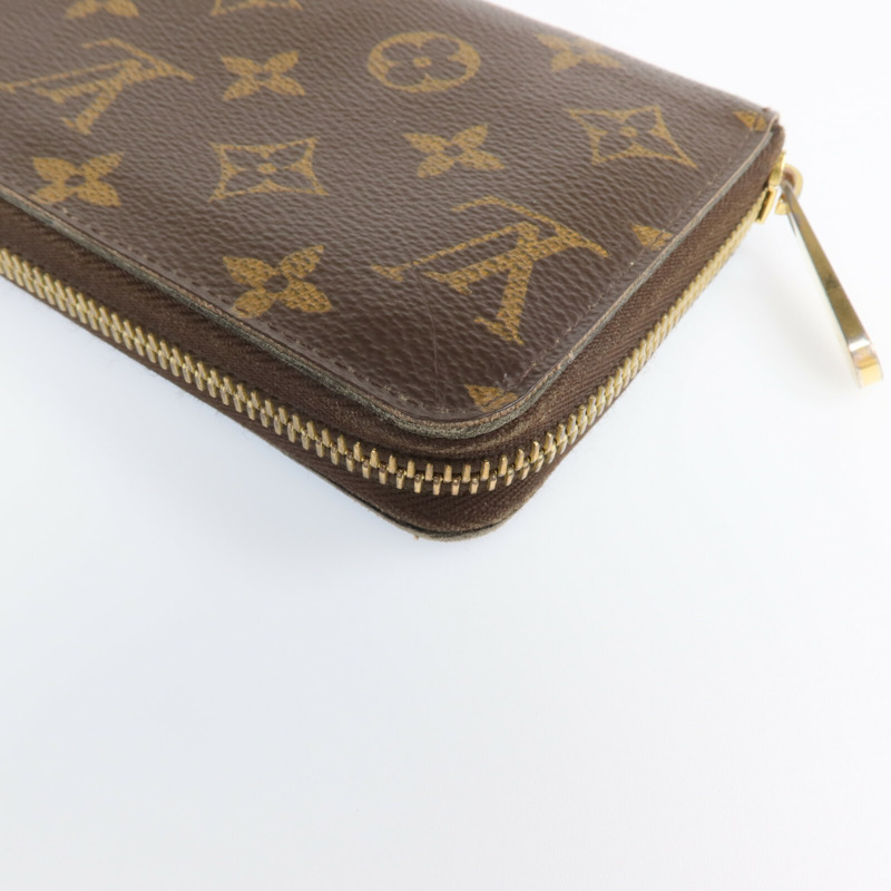 LOUIS VUITTON Monogram Zipper Long Wallet金扣長錢包-9