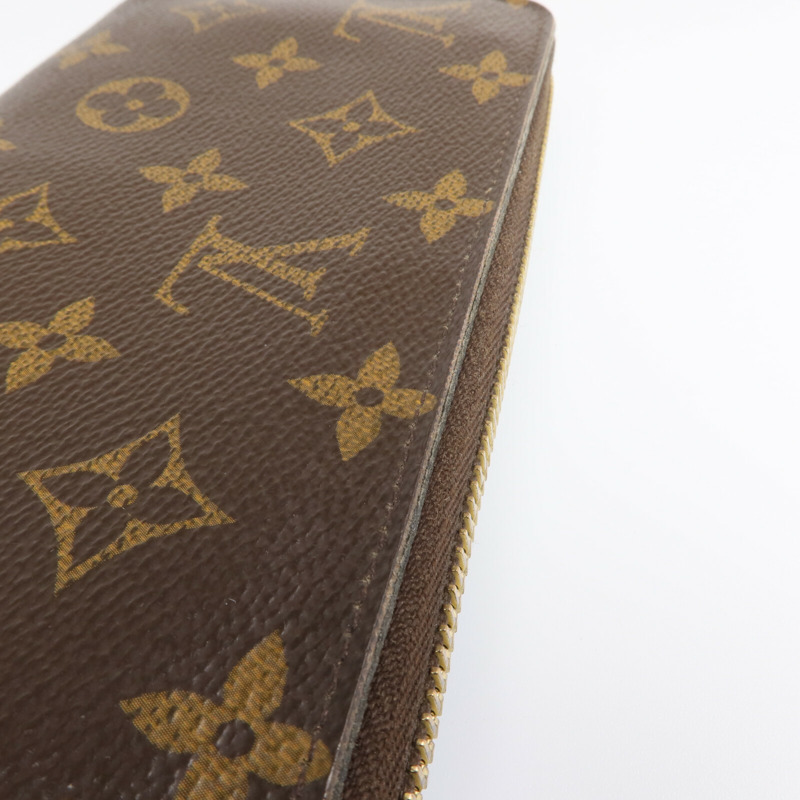 LOUIS VUITTON Monogram Zipper Long Wallet金扣長錢包-11