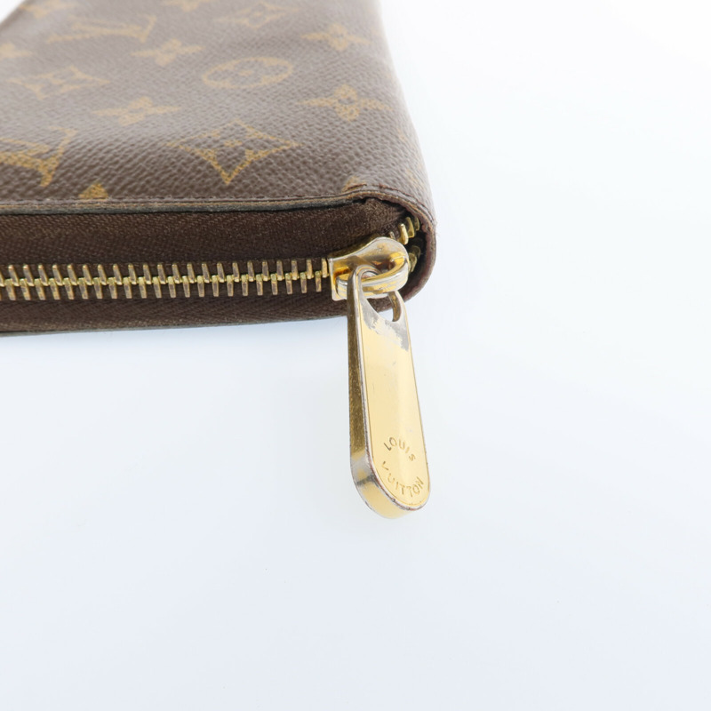 LOUIS VUITTON Monogram Zipper Long Wallet金扣長錢包-12