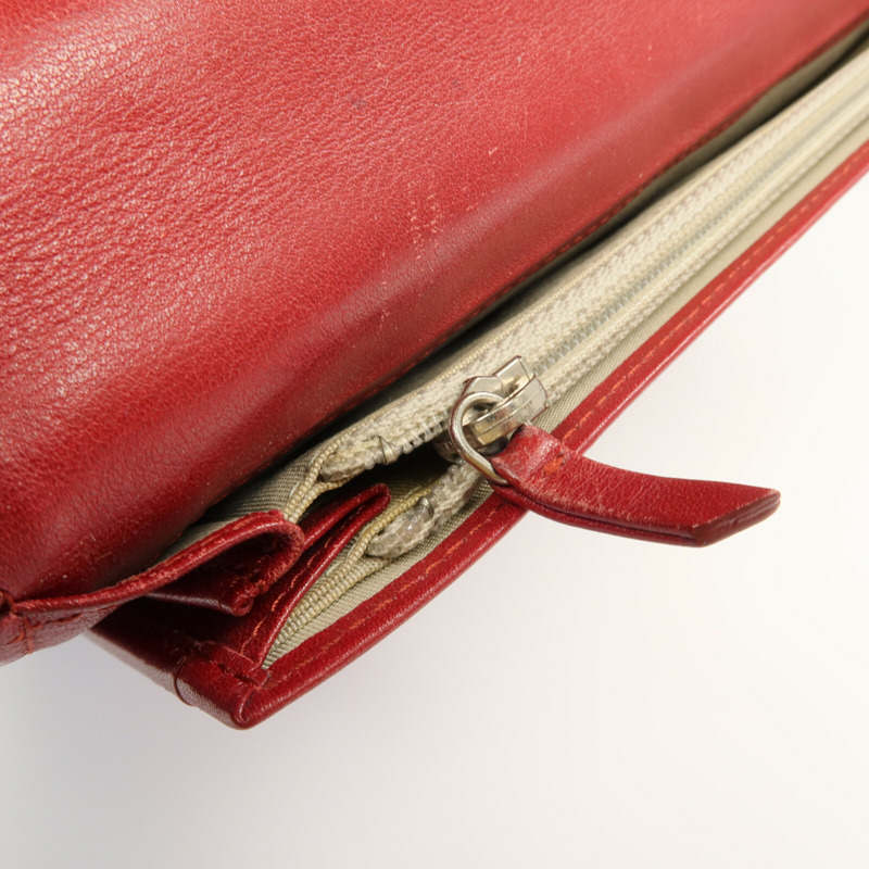 CHANEL 漆皮皮革Long Wallet銀扣長錢包-16