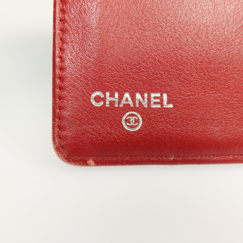 CHANEL 漆皮皮革Long Wallet銀扣長錢包-17