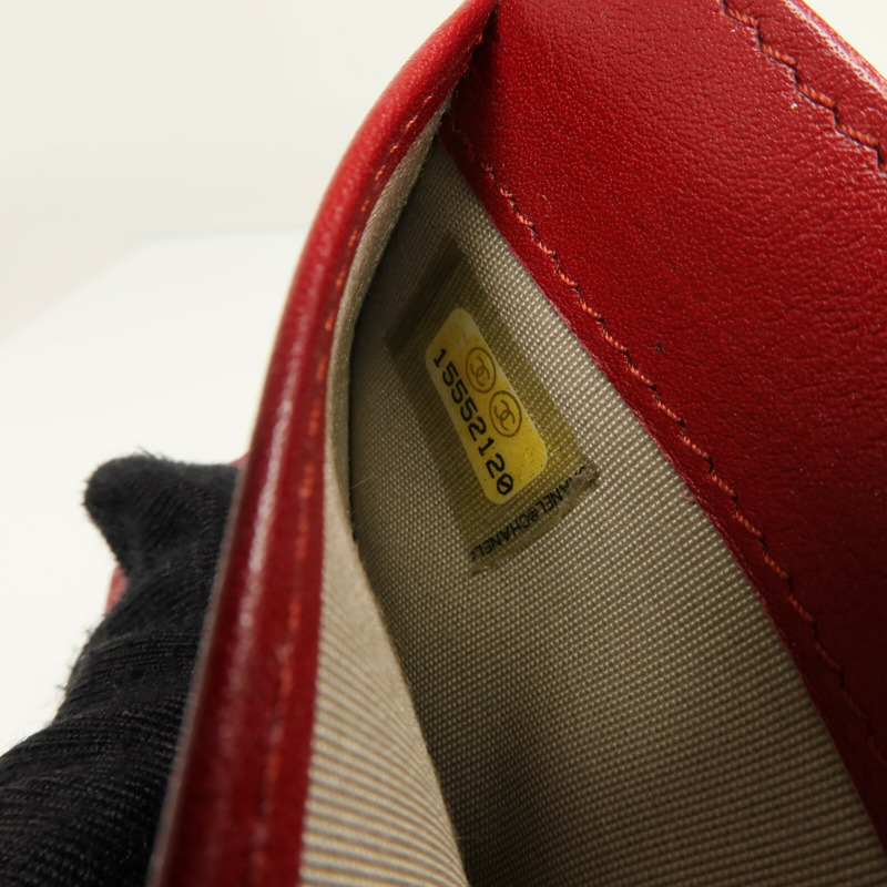 CHANEL 漆皮皮革Long Wallet銀扣長錢包-18