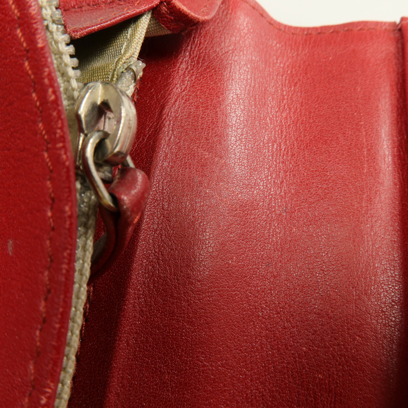 CHANEL 漆皮皮革Long Wallet銀扣長錢包-19