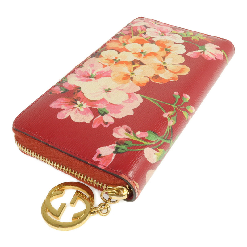 GUCCI 牛皮皮革Zipper Long Wallet金扣長錢包-3