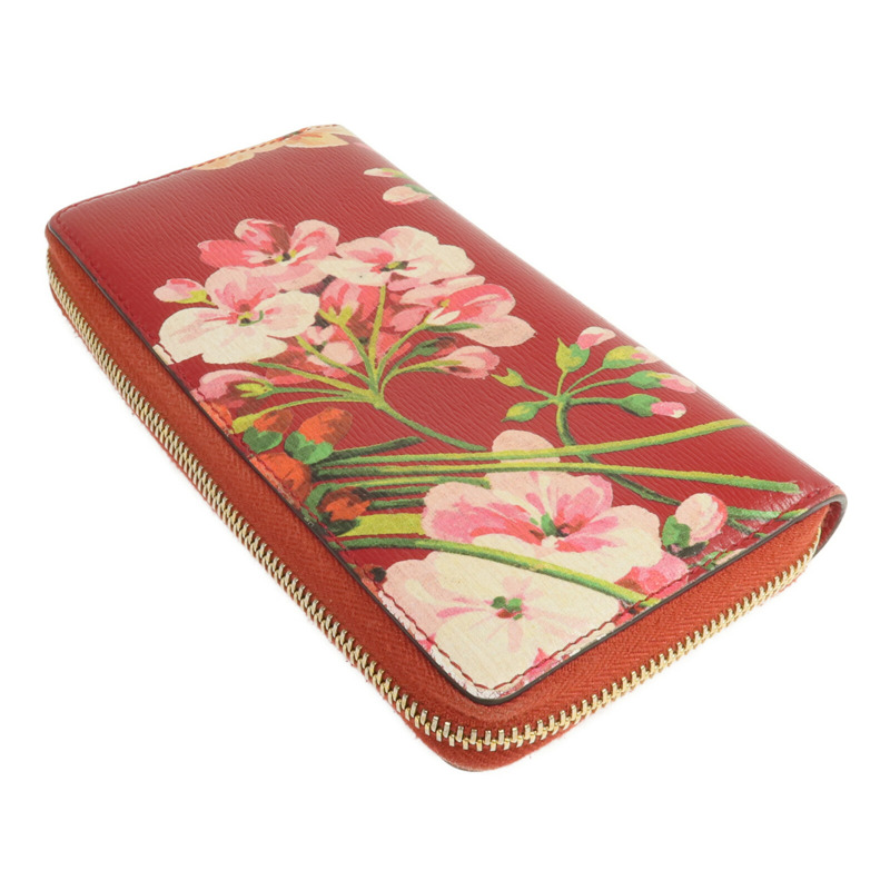 GUCCI 牛皮皮革Zipper Long Wallet金扣長錢包-4