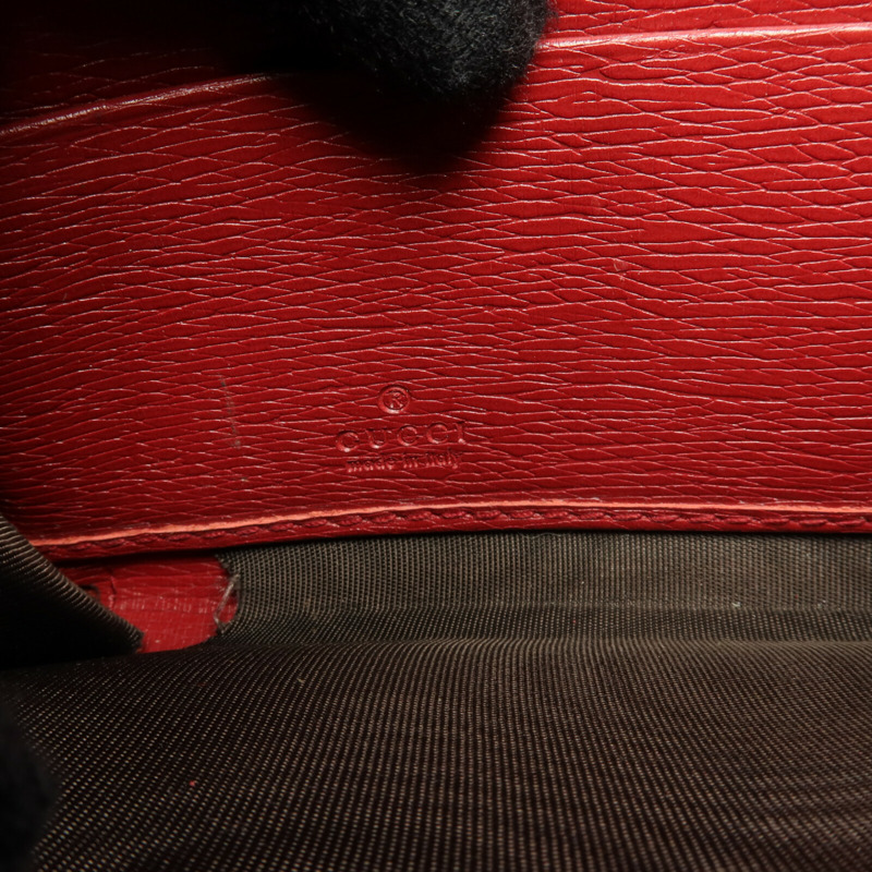 GUCCI 牛皮皮革Zipper Long Wallet金扣長錢包-13