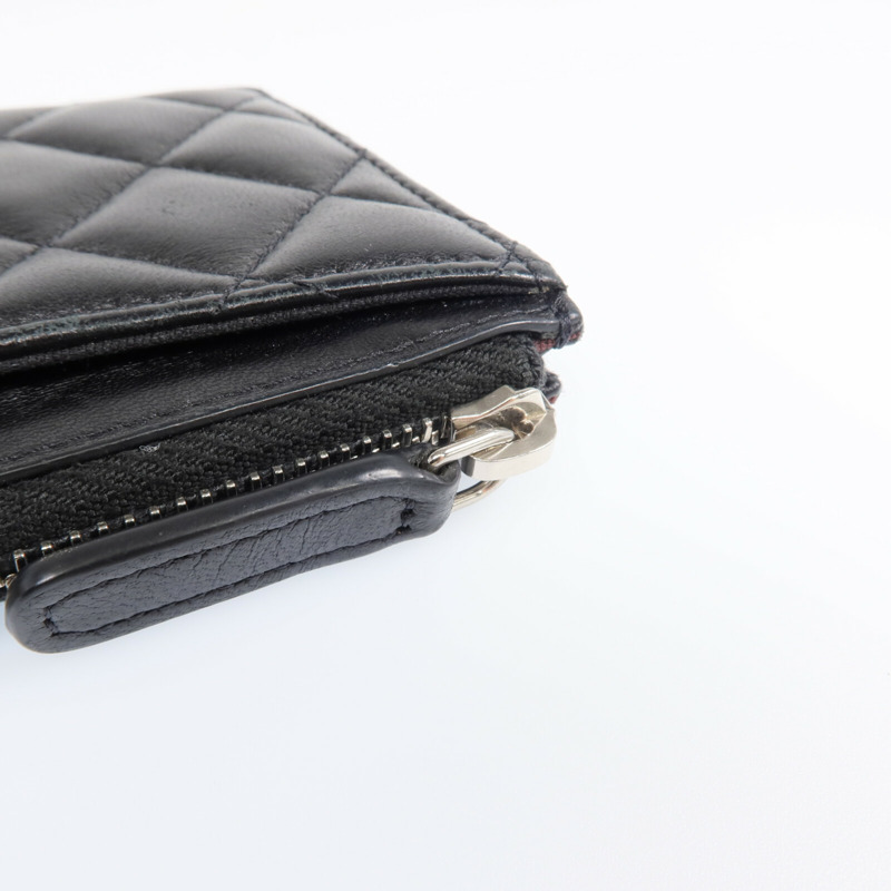 CHANEL 羊皮皮革Card Case銀扣卡片套-10