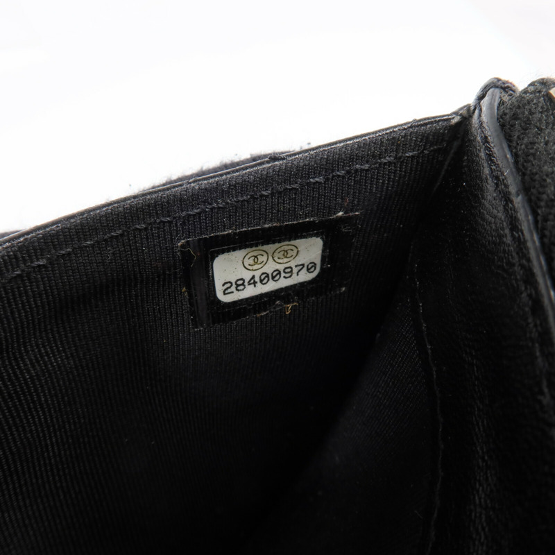 CHANEL 羊皮皮革Card Case銀扣卡片套-16