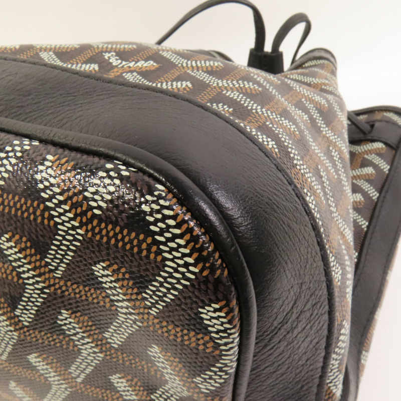 GOYARD 塗層帆布Petit Flot PM Bucket Bag銀扣肩背袋-9