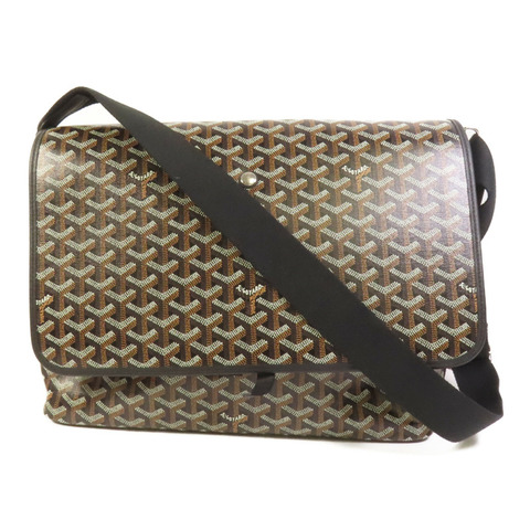 GOYARD 塗層帆布Capetien MM Messenger銀扣肩背袋