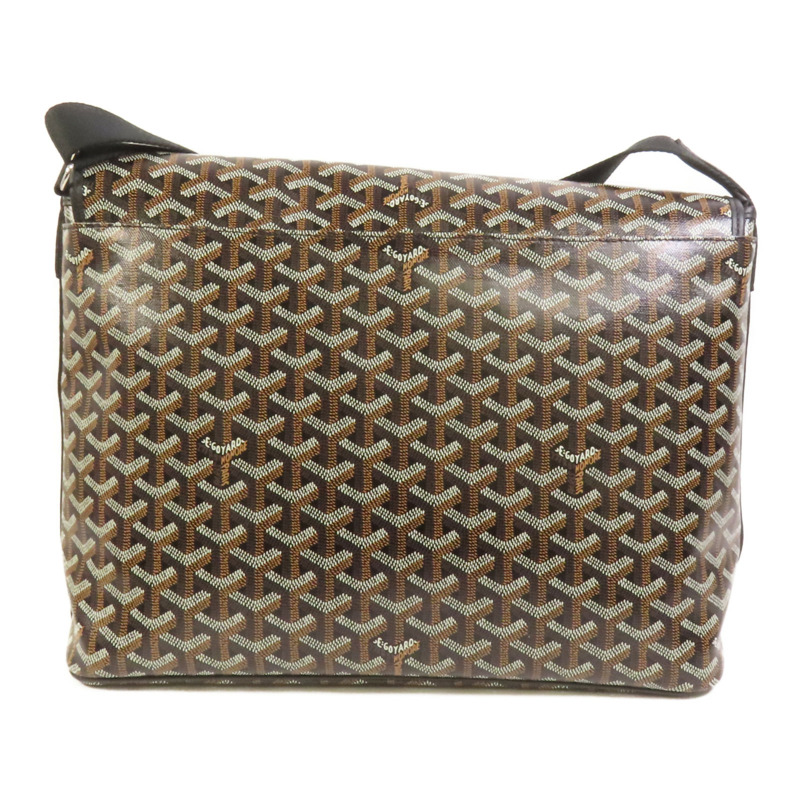GOYARD 塗層帆布Capetien MM Messenger銀扣肩背袋-1