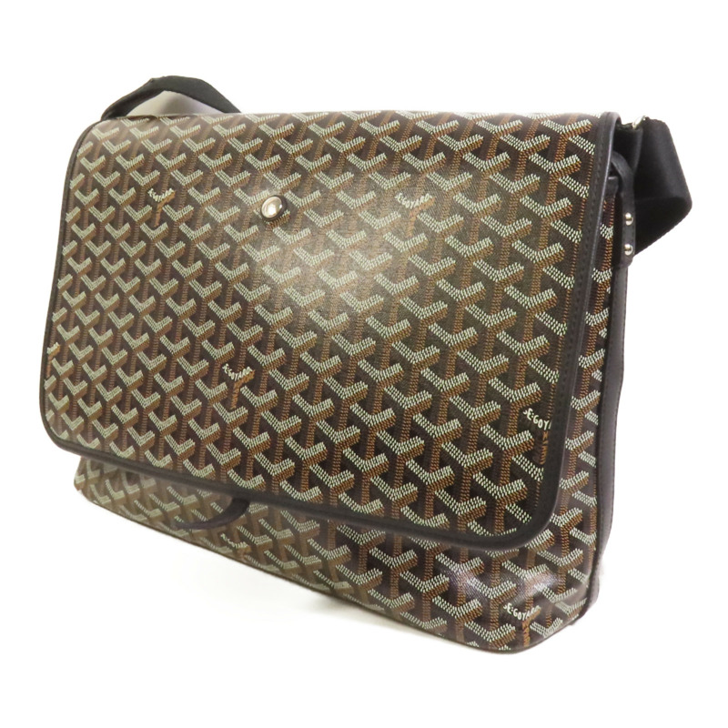 GOYARD 塗層帆布Capetien MM Messenger銀扣肩背袋-2