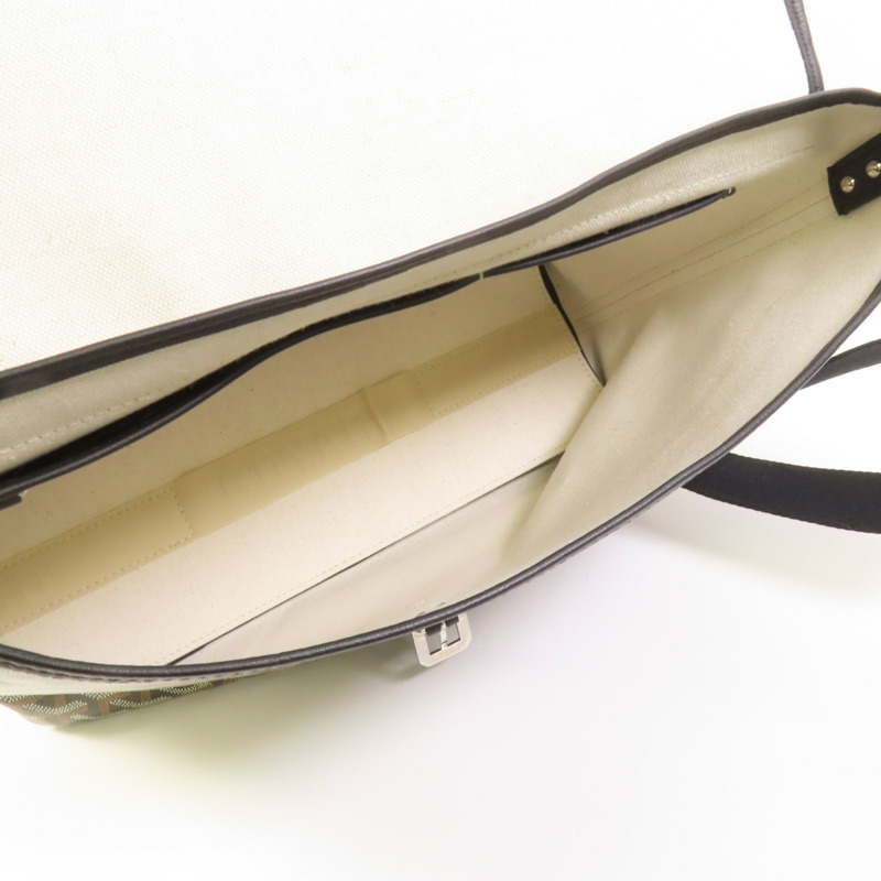 GOYARD 塗層帆布Capetien MM Messenger銀扣肩背袋-8