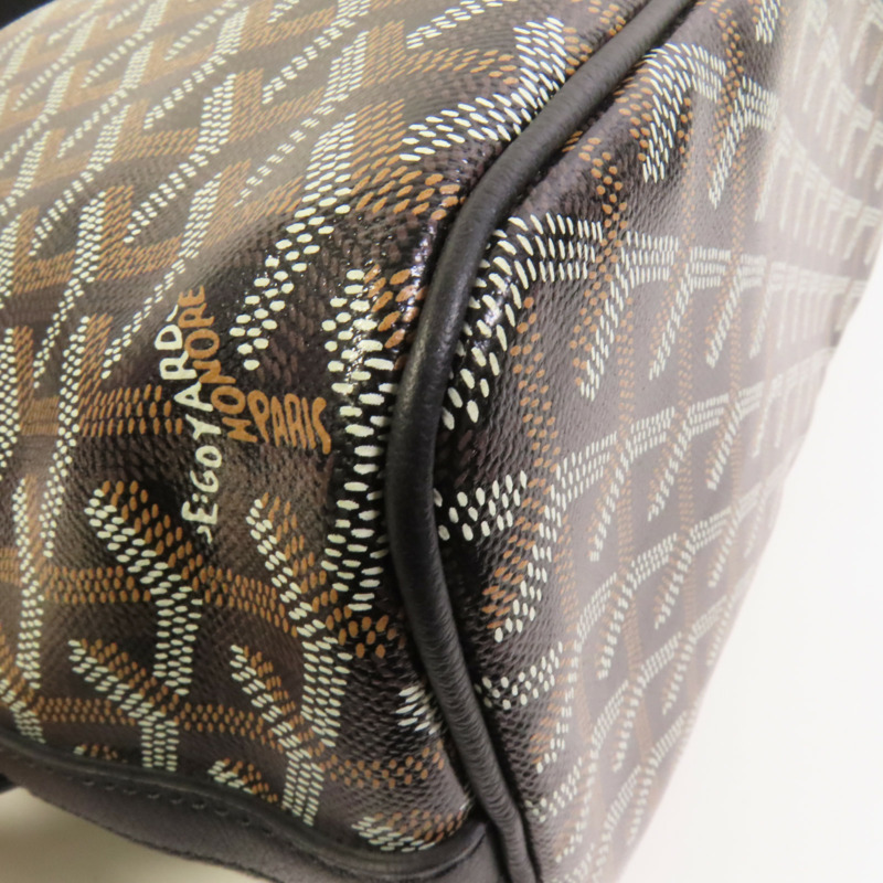 GOYARD 塗層帆布Capetien MM Messenger銀扣肩背袋-10