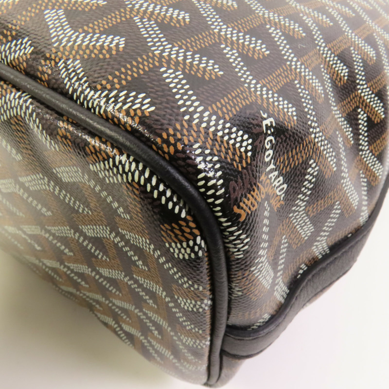 GOYARD 塗層帆布Capetien MM Messenger銀扣肩背袋-12