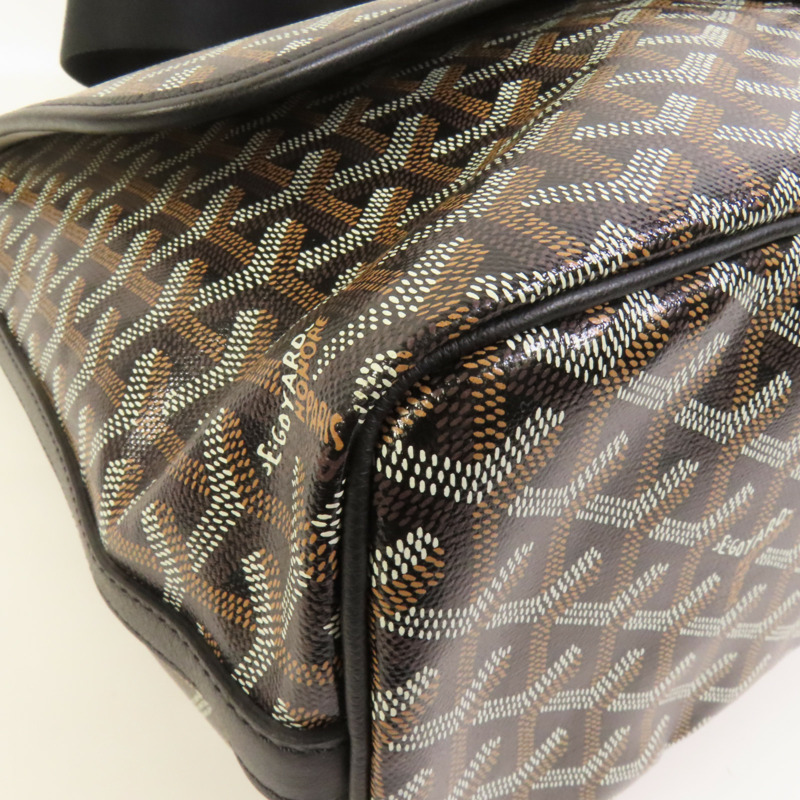 GOYARD 塗層帆布Capetien MM Messenger銀扣肩背袋-13