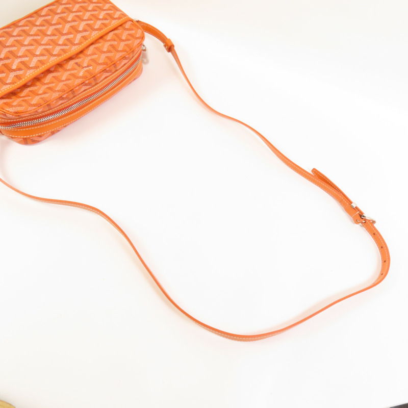 GOYARD 塗層帆布Cap-Vert銀扣肩背袋-4