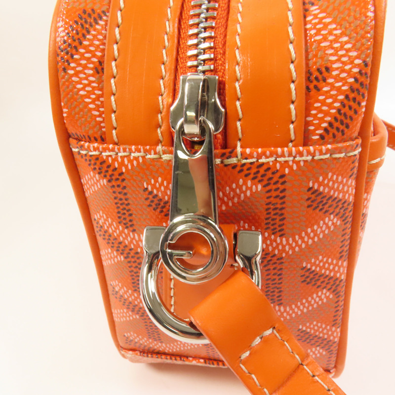 GOYARD 塗層帆布Cap-Vert銀扣肩背袋-5