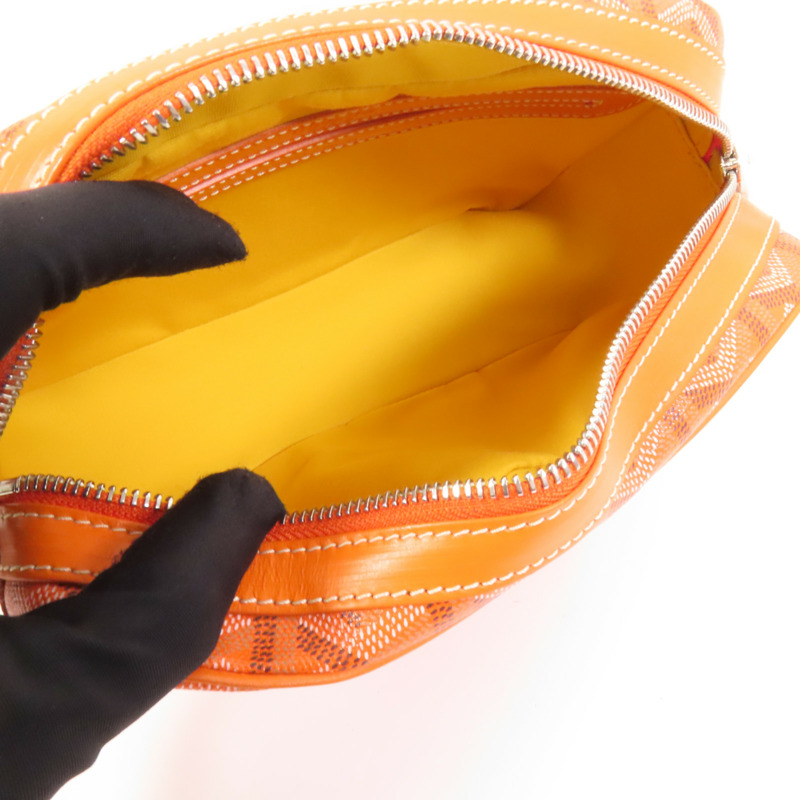 GOYARD 塗層帆布Cap-Vert銀扣肩背袋-6