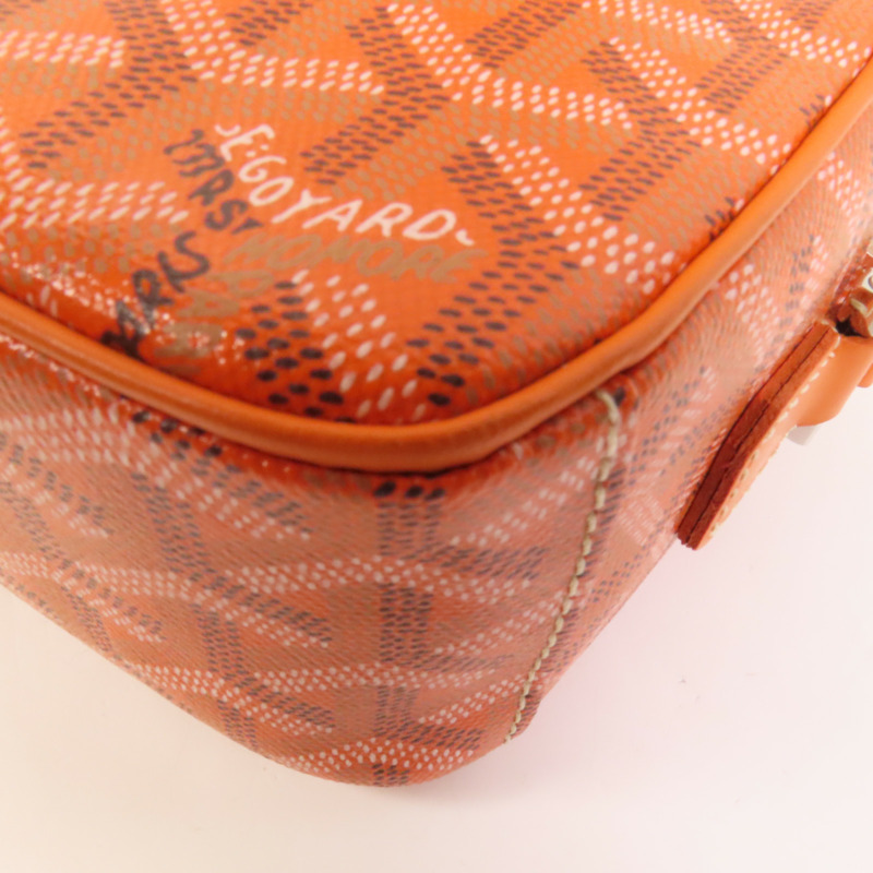 GOYARD 塗層帆布Cap-Vert銀扣肩背袋-9