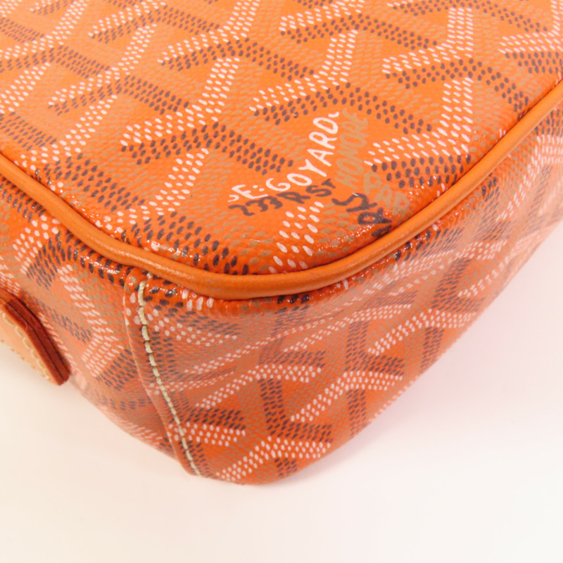 GOYARD 塗層帆布Cap-Vert銀扣肩背袋-10