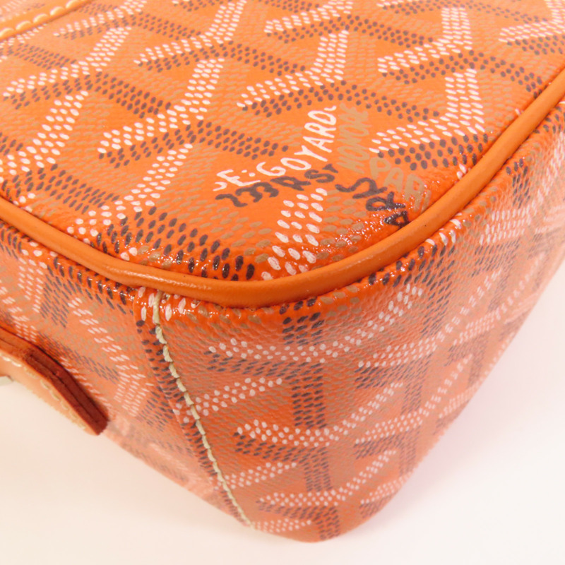 GOYARD 塗層帆布Cap-Vert銀扣肩背袋-11