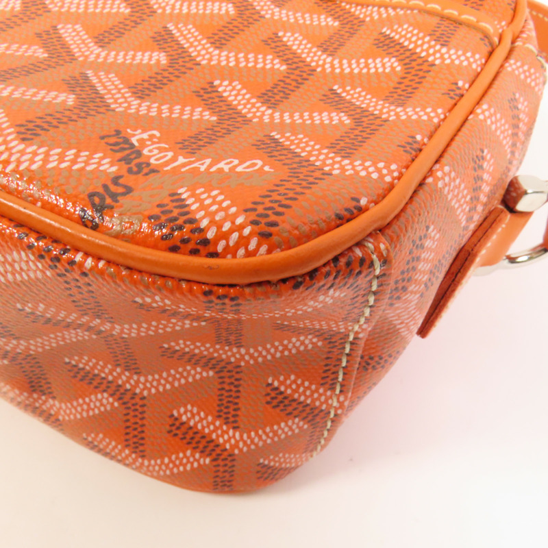 GOYARD 塗層帆布Cap-Vert銀扣肩背袋-12