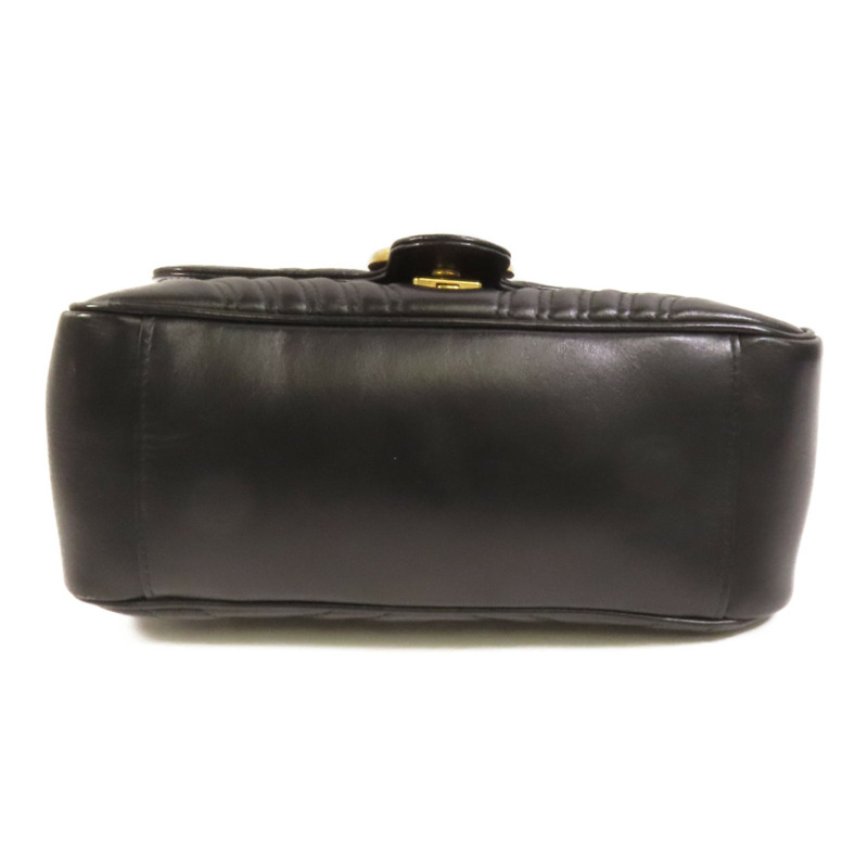 GUCCI 牛皮皮革GG Marmont Small金扣手挽肩背兩用袋-3