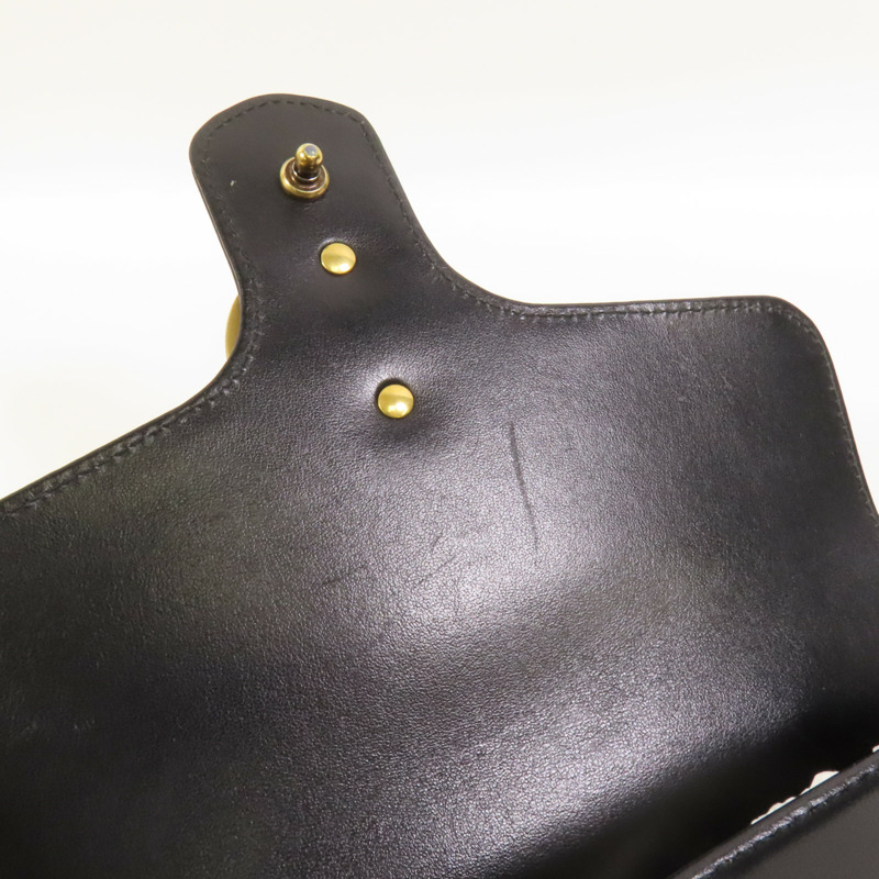 GUCCI 牛皮皮革GG Marmont Small金扣手挽肩背兩用袋-15