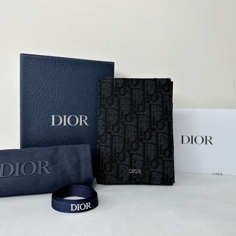 DIOR 全新緹花卡包護照套-0