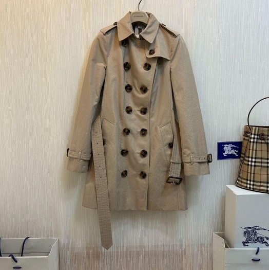 BURBERRY英國閃亮亮風衣UK6-3
