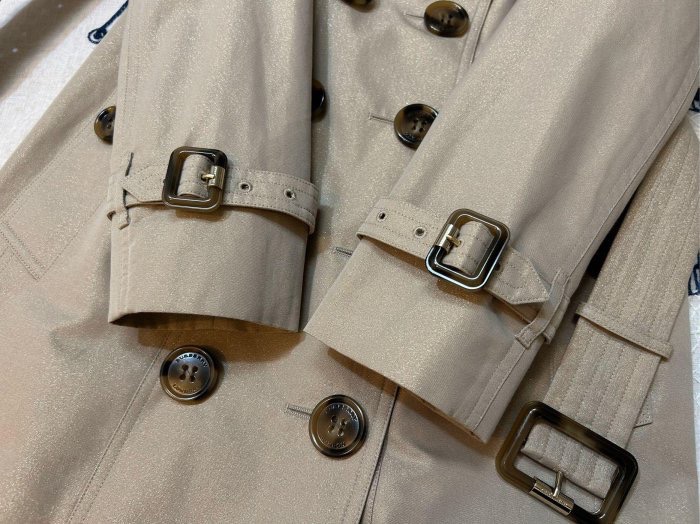 BURBERRY英國閃亮亮風衣UK6-5