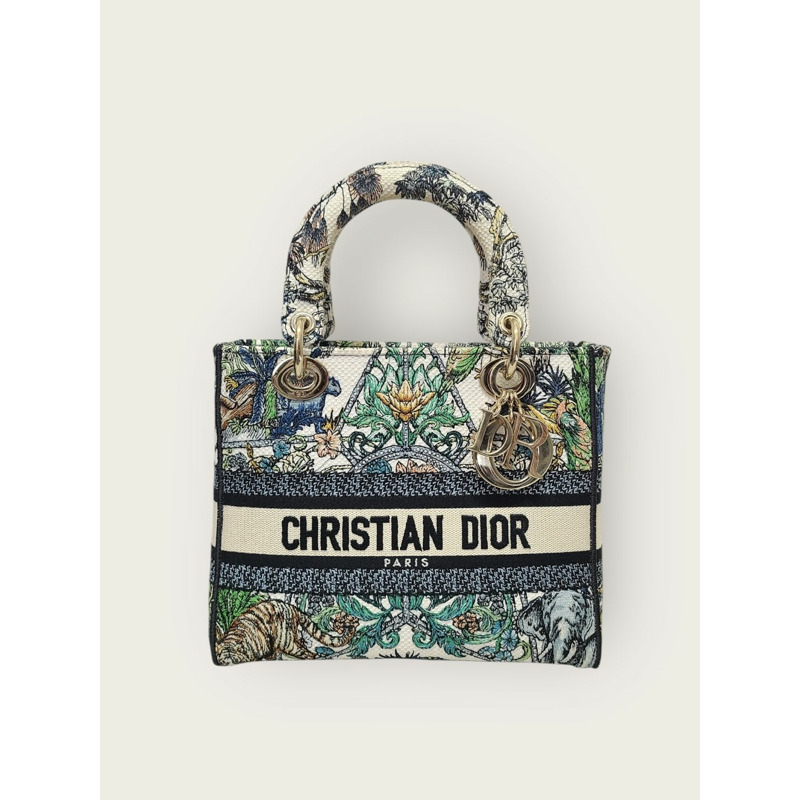 【包稅】DIOR 白色 Étoile de Voyaj Lady Delight 多色肩背包-0