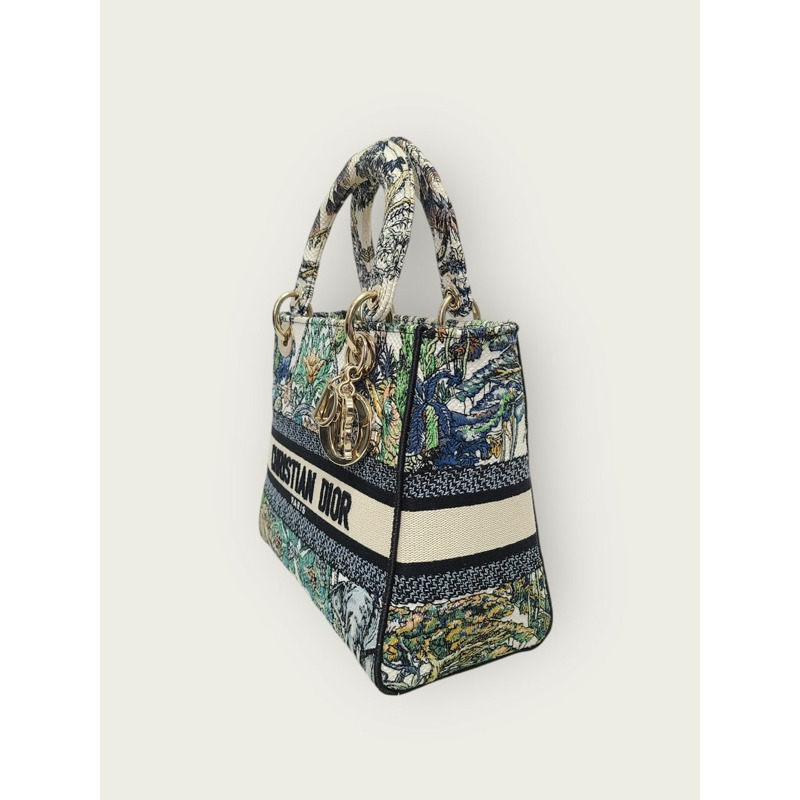 【包稅】DIOR 白色 Étoile de Voyaj Lady Delight 多色肩背包-1