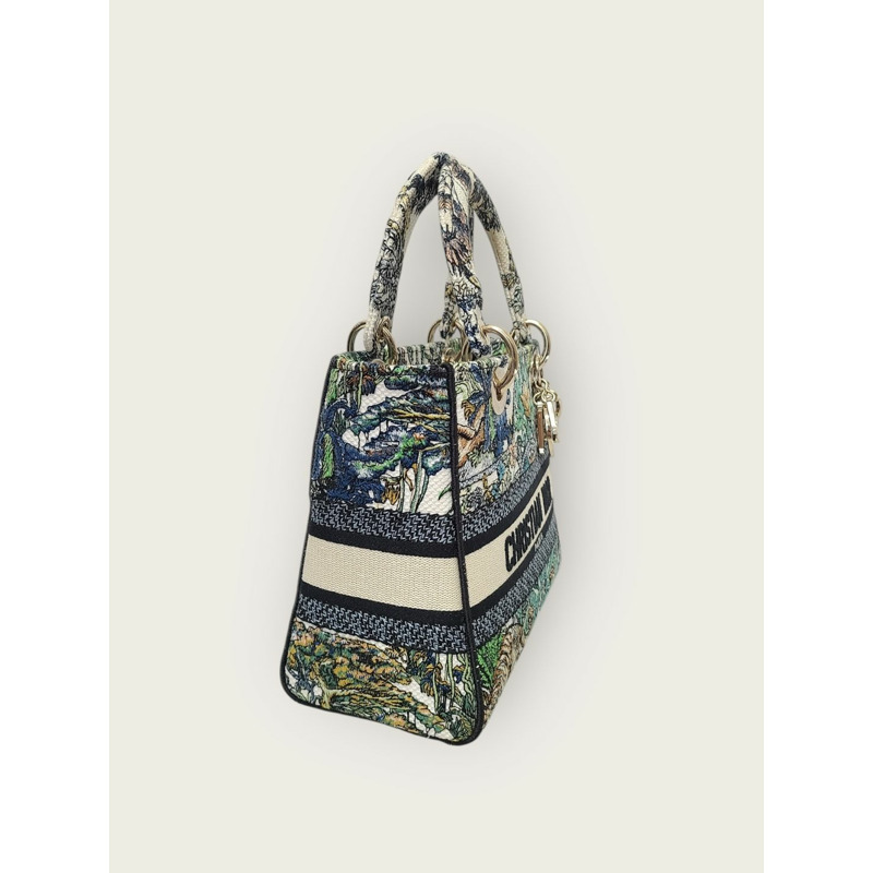 【包稅】DIOR 白色 Étoile de Voyaj Lady Delight 多色肩背包-2